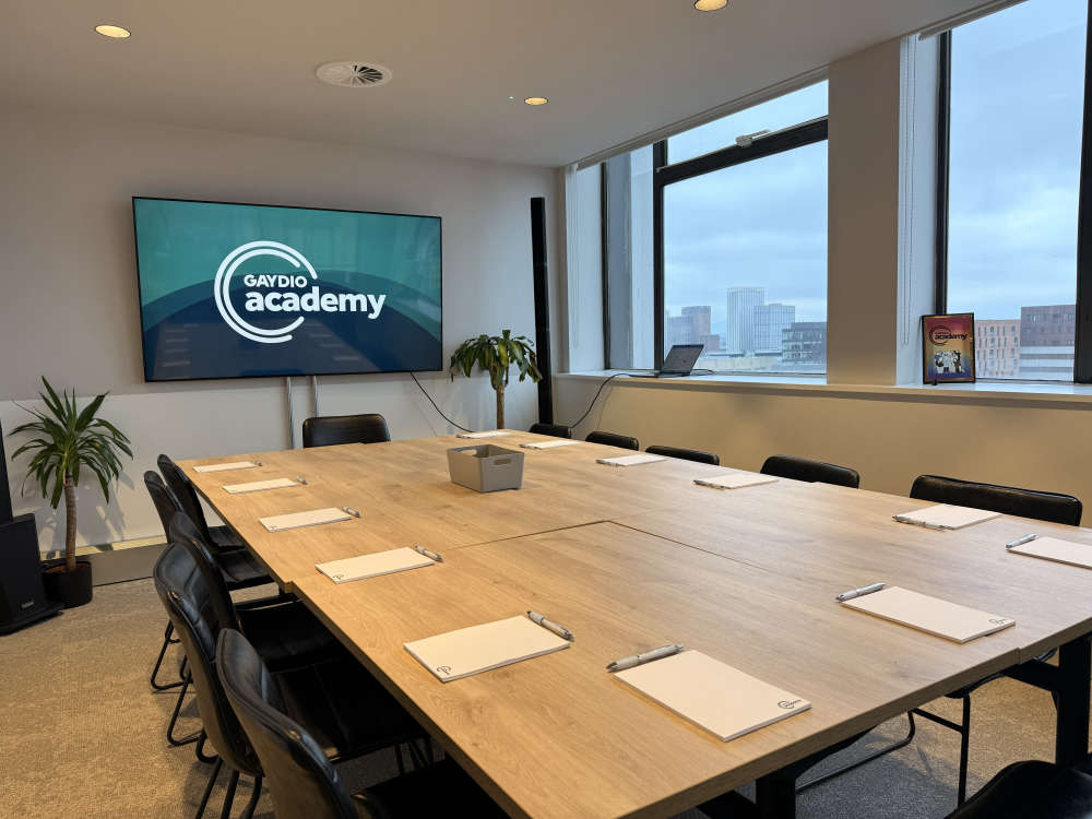 The Gaydio Academy meeting room